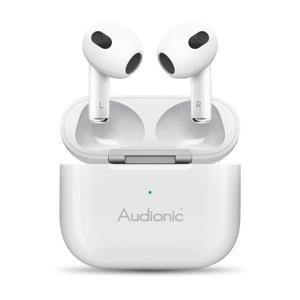 Audionic Airbud 5 True Wireless Stereo Earbuds - Wireless Charging, Auto Pop-up Pairing, 12-Month Warranty
