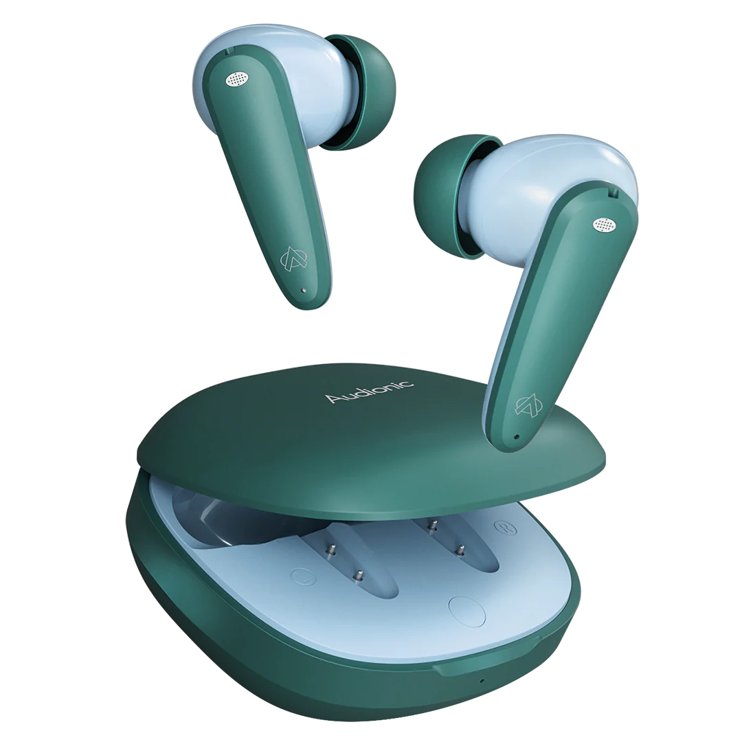 Audionic Airbud 725 Pro Quad Mic, ENC Wireless Earbuds, Gaming mode Low Latency TWS Earbud With 30 Hours Playtime, IPX4 Water Proof Audionic Airbud 725 Pro Quad Mic, ENC Wireless Earbuds, Gaming mode Low Latency TWS Earbud With 30 Hours Playtime, IPX4 Water Proof