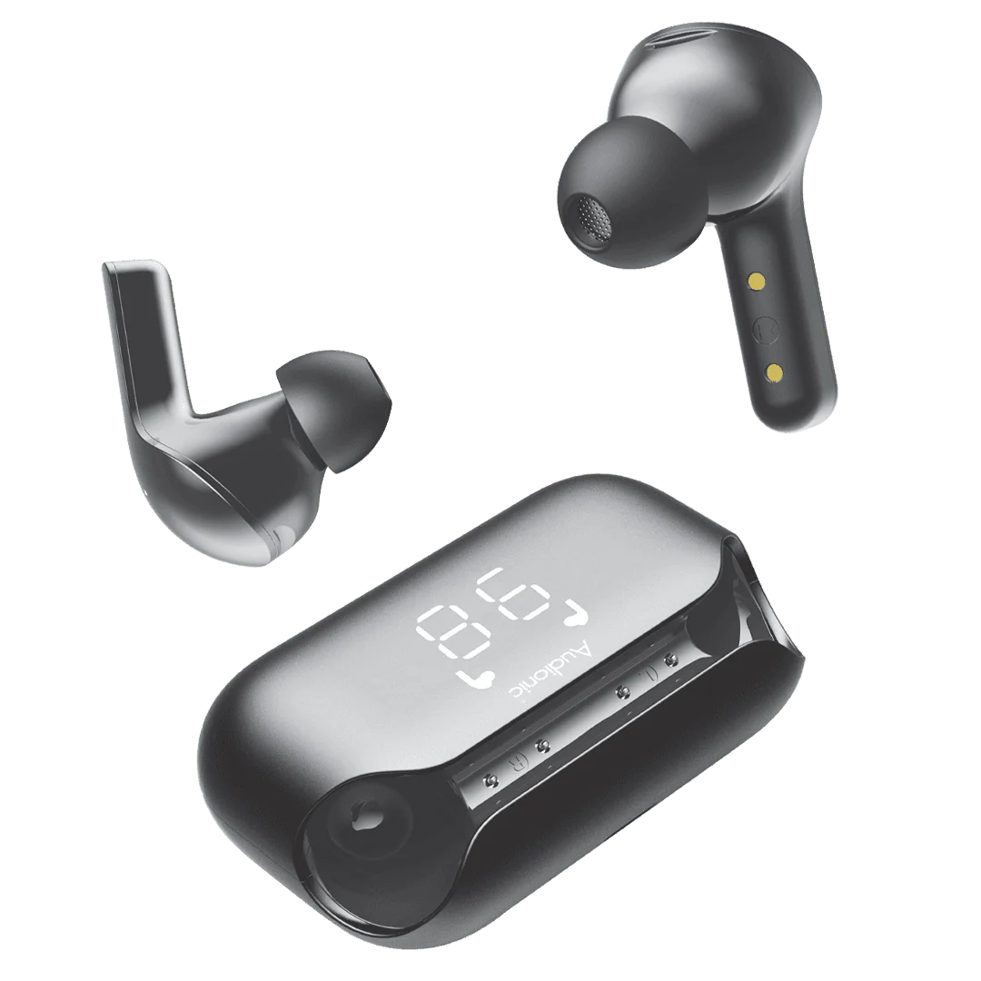 Audionic Airbud 400 Pro Wireless Earbuds TWS Earbud With Quad MIC, ENC Wireless Earphones & IPx4 Water Proof Bluetooth Ear buds And Headphones