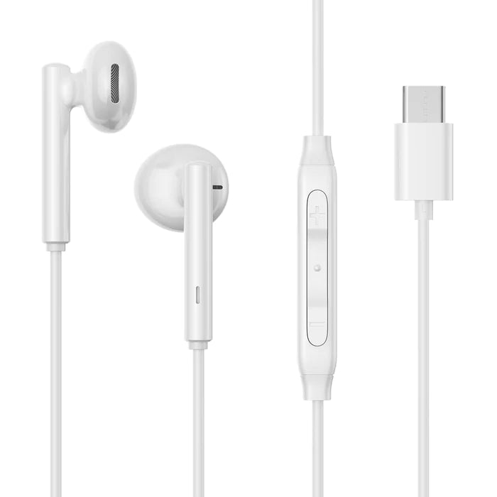 JOYROOM-EC05 TYPE-C Series Half In-Ear Wired Earphones-White