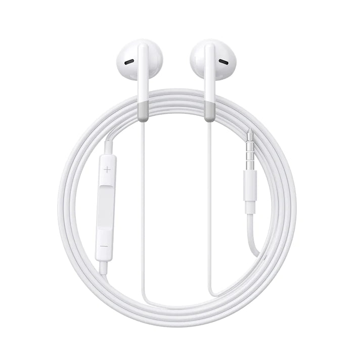 Joyroom-ew01 3.5mm Wired Series Half In-ear Wired Earphones White