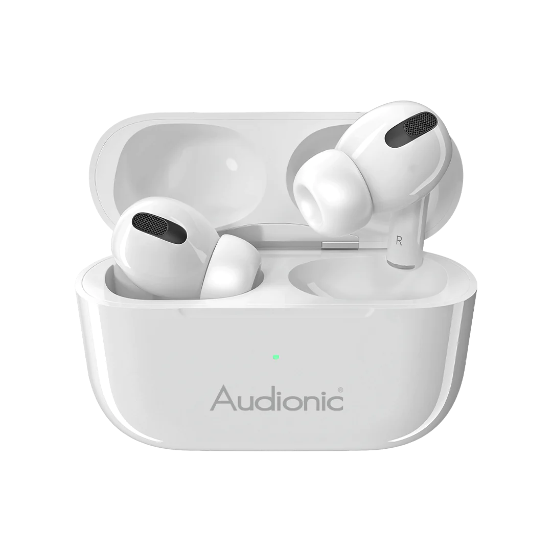 Audionic Airbud Pro Plus Wireless Earbuds - Original, One Year Warranty, Auto Connect, Up to 4 Hours Playtime