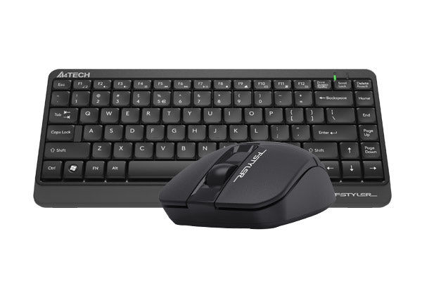 A4Tech FG1112S FSTYLER Wireless Keyboard & Mouse Combo Set - Silent Clicks Mouse - Black