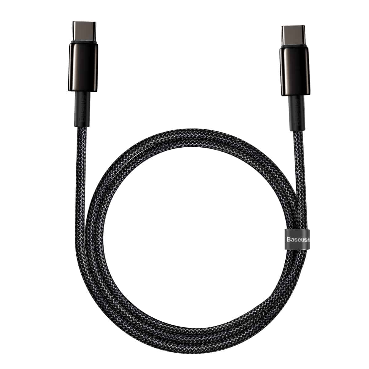 Baseus Tungsten Gold Fast Charging Data Cable Type-C to Type-C 100W Black