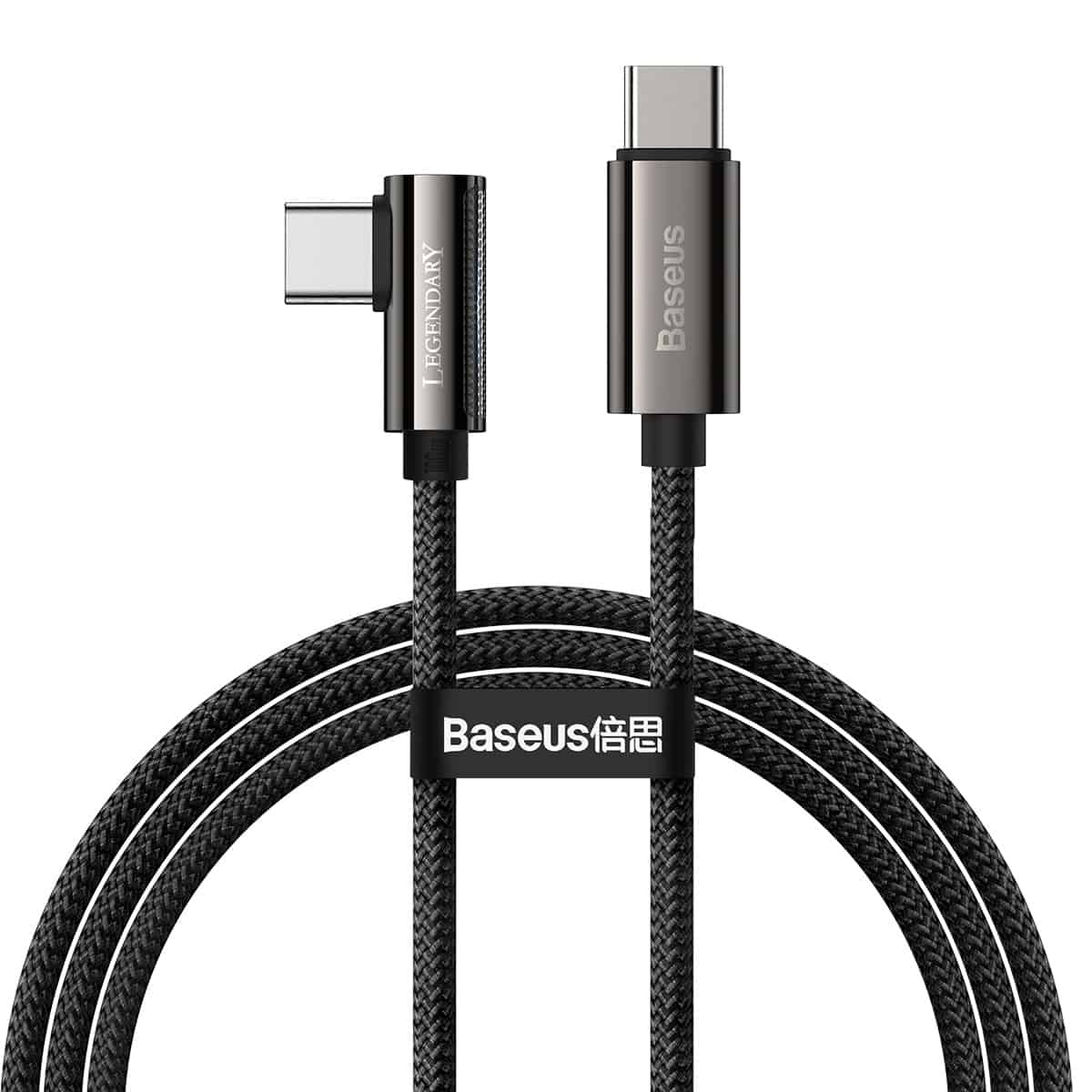 Baseus Legend Series Elbow Fast Charging Data Cable Type-C to Type-C 100W