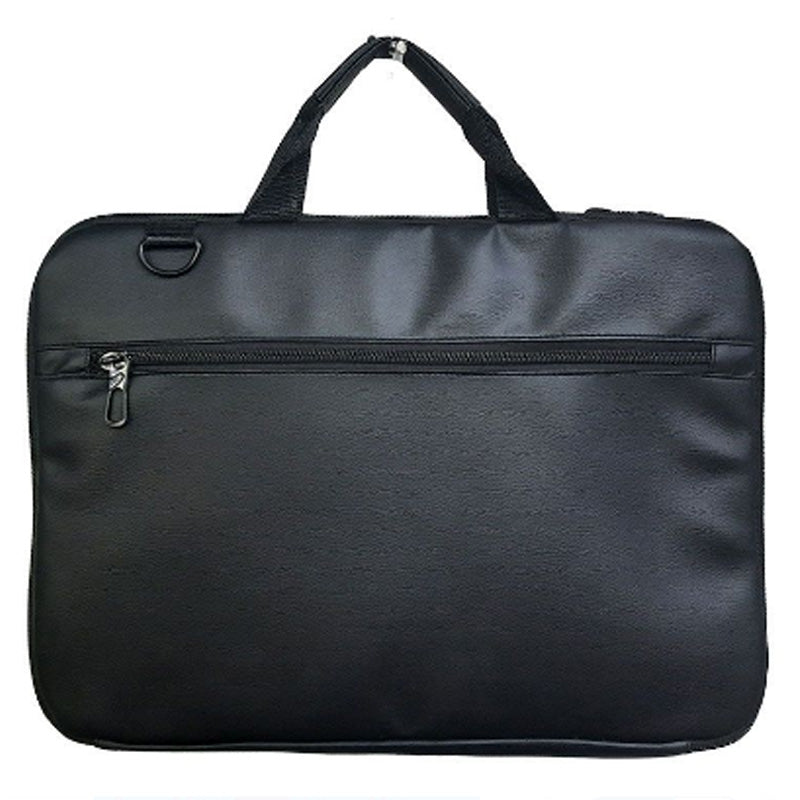 Ultra Slim Laptop Bag PU Leather Luxury Notebook Bag Promotional Laptop Bag CX01 Black