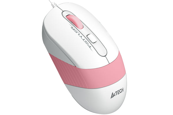 A4Tech FM10 Fstyler: Ergonomic Design, 8 Gestures, and 5M Clicks Lifecycle, 600 DPI Adjustable Optical Mouse with Anti-Slippery Side