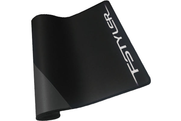 A4tech Fstyler FP70 Mousepad Desk Mat - Anti Slip Rubber Base - Long Length for Keyboard & Mouse - Fine Knit Edges - Black