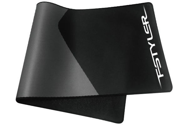 A4tech Fstyler FP70 Mousepad Desk Mat - Anti Slip Rubber Base - Long Length for Keyboard & Mouse - Fine Knit Edges - Black