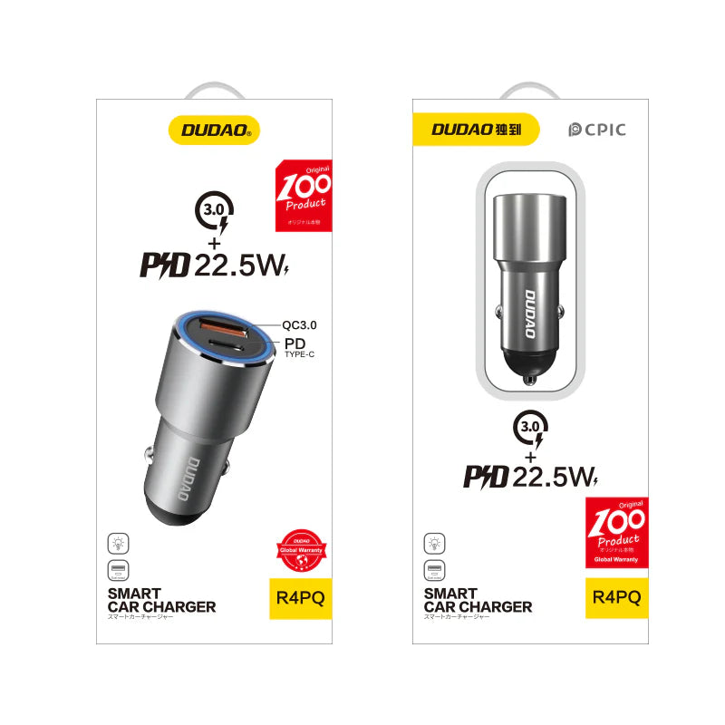 DUDAO R4PQ PD 20W + QC3.0 22.5W gray