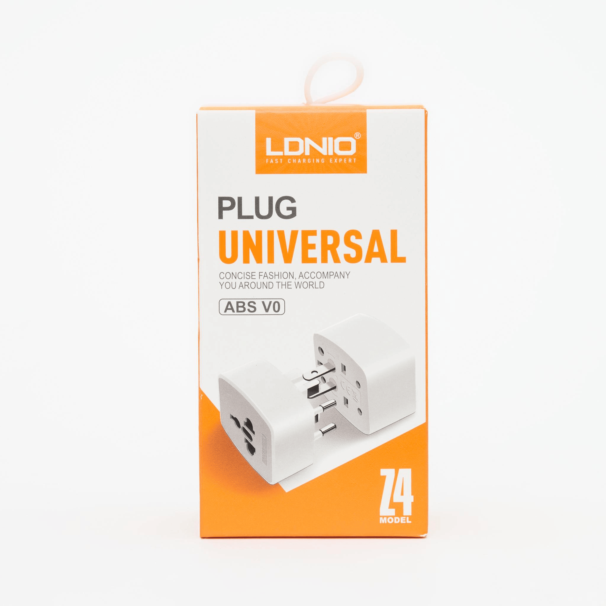 LDNIO Z4 Universal .Plug. Adapter with UK/EU/US/AU Pin & 2 Universal Socket (6A). Adapter with UK/EU/US/AU Pin & 2 Universal Socket (6A)
