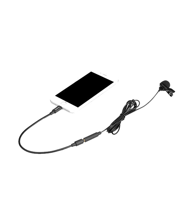 BOYA BY-M2 Digital Omnidirectional Lavalier Microphone with Detachable Lightning Cable (iOS)