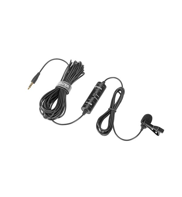 BOYA BY-M1S Professional Lavalier Lapel Microphone Omnidirectional Condenser Mic for iPhone Android Smartphone DSLR Camera, Camcorders, Audio Recorders, PC Laptop Recording
