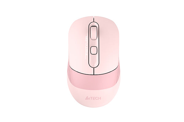 A4tech FB10C Multimode Rechargeable Wireless Mouse - Bluetooth + 2.4G - Connects upto 3 Devices Pink