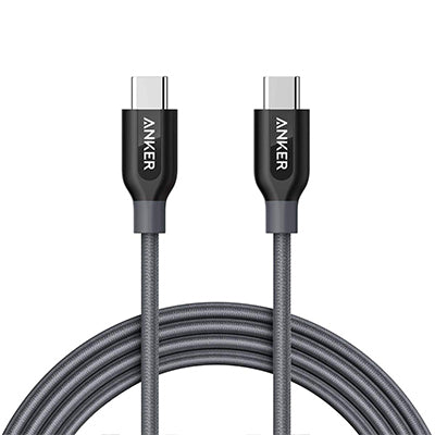 Anker PowerLine Select + USB-C to USB-C 2.0 6ft Cable – Black – A8033H11