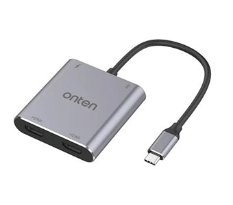 (4 in 1) Onten OTN-9175K Type C to Dual HDMI Converter