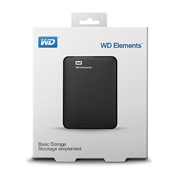 WD 2.5 inch CASE ELEMENT USB 3.0 for Fast Data Transfer, Durable and Lightweight