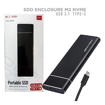 M2 SSD Enclosure, USB 3.1 Gen 2 (10 Gbps) for Ultra-Fast Data Transfer