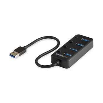 ONTEN 5301 USB 3.0 with 4 HUB (Plastic with switch). (BLACK)