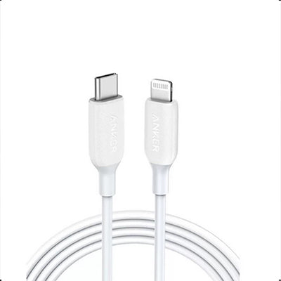 Anker Powerline III USB-C To Lightning Cable 6ft – White – A8833H21