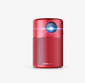 Anker Nebula Capsule Projector: Portable Entertainment, 100 ANSI Lumens and Android 7.1, 360° Sound and 4-Hour Video Playtime for Immersive Viewing Experiences