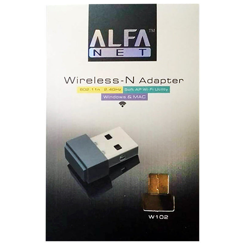 W102 Alfa Wireless N Adapter 150mbps (original)