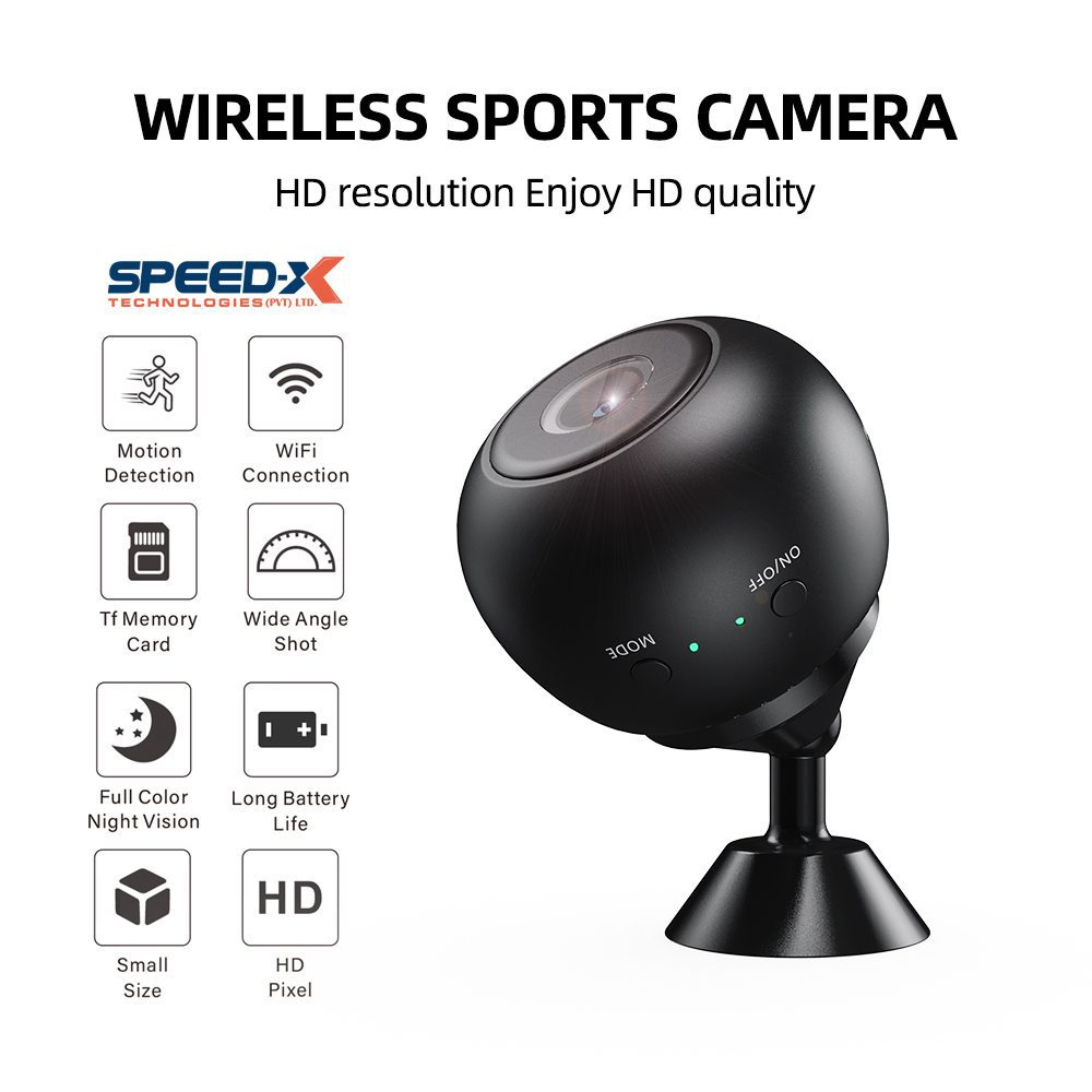 SPEED-X New A10 1080p Hd 2mp Wifi Mini Camera With Pix Link App