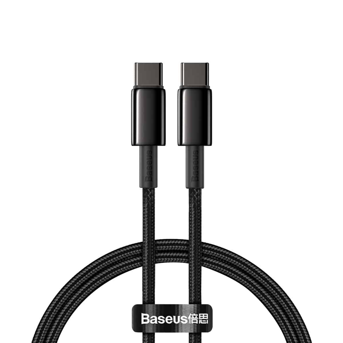 Baseus Tungsten Gold Fast Charging Data Cable Type-C to Type-C 100W Black