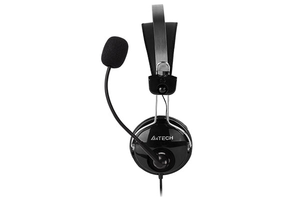 A4Tech HU-7P Headphones - ComfortFit Stereo USB Headset - Black