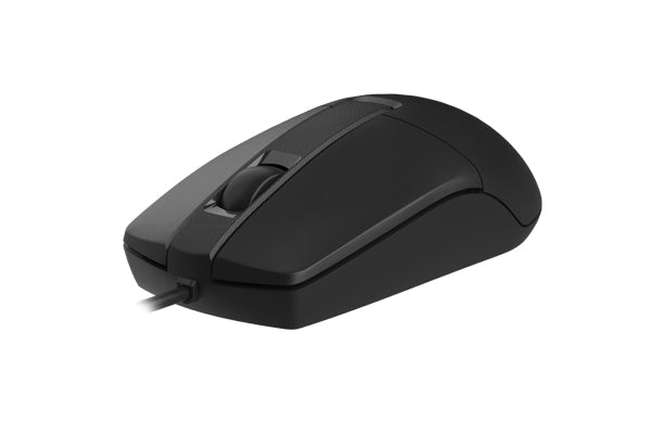A4Tech OP-330S Wired Mouse - SILENT CLICK - 1200 DPI - For PC Laptop - Black