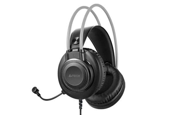 A4Tech FH200i FSTYLER Headphones- Over-Ear Headphone - 3.5 mm- Noise Cancelling - For Mobile/ PC/ Laptop/ PS4 - Grey/Blue