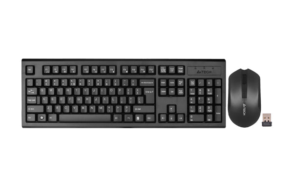 A4TECH 3000N Padless Wireless Keyboard plus Mouse Set - NSs