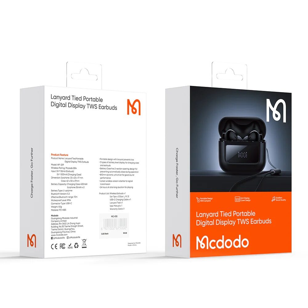Mcdodo HP-3300 True Wireless Noise Cancelling Earbuds