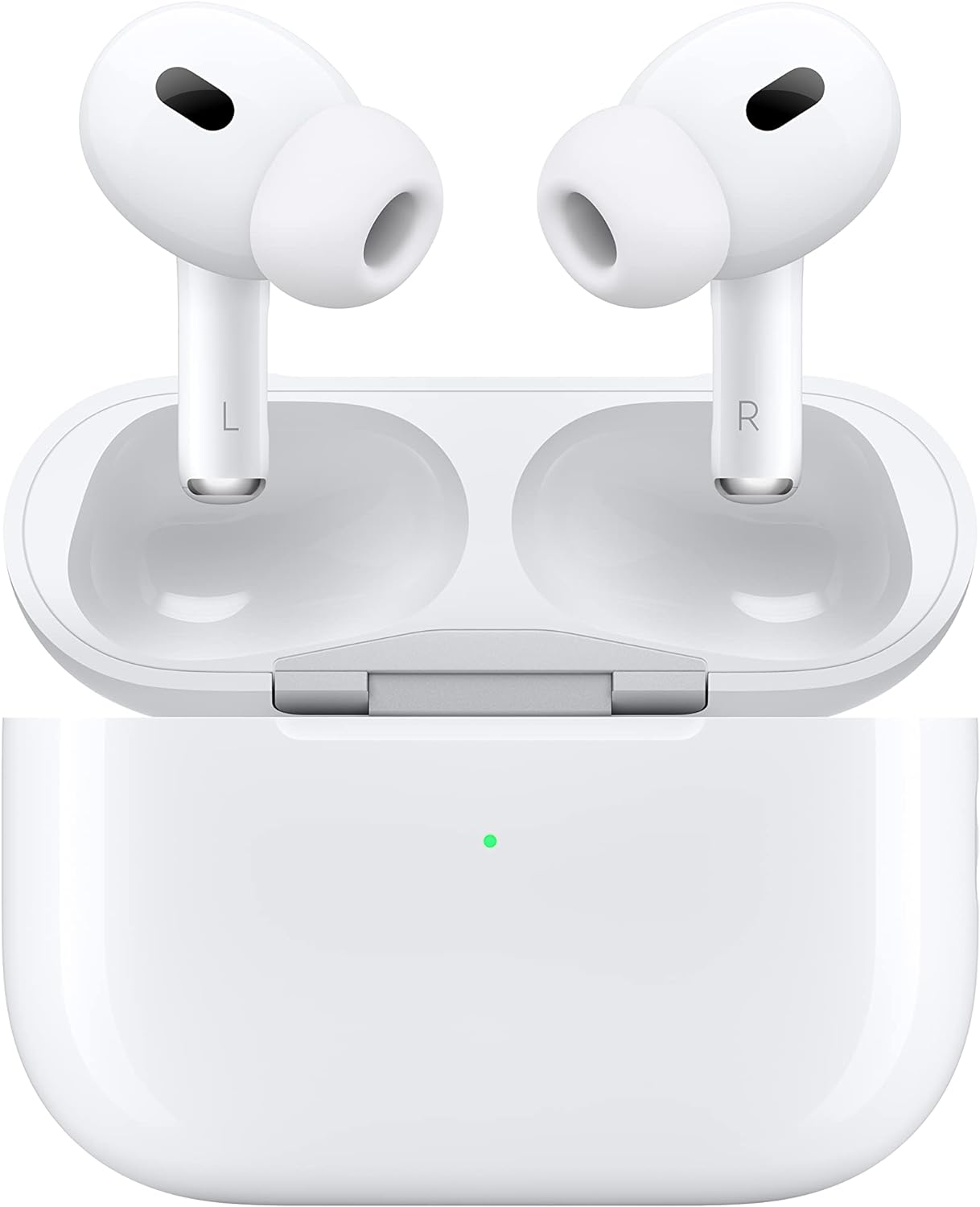 Apple AirPods Pro (2nd Gen) Wireless Earbuds, Up to 2X More Active Noise Cancelling, Adaptive Transparency, Personalized Spatial Audio MagSafe Charging Case (Lightning) Bluetooth Headphones for iPhone