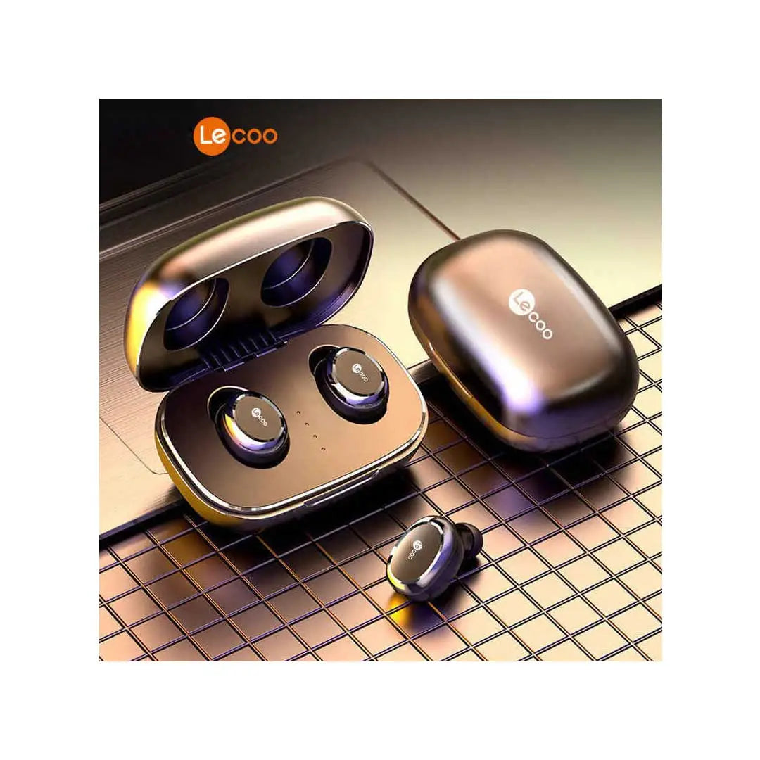 Lenovo Lecoo EW301 TWS Wireless Bluetooth Earbuds with Touch Control and Microphone Support, 3 Hours Playback Time(single headset), Comfortable and Secure Fit, Stylish and Compact Design
