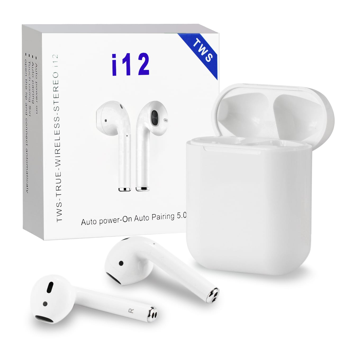 TWIN I12 With Sensors Touch And Window Wireless Earphone V5.0