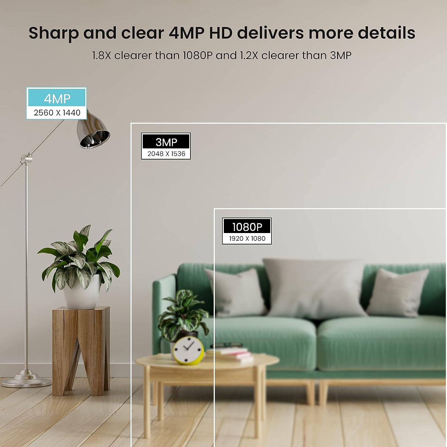 Tenda (CP7) Cameras for Home Security, 2.5K Indoor Camera WiFi Camera, 360° Pan Tilt WiFi Camera with Phone APP, 2-Way Audio, Night Vision, Smart Tracking, Human Detection, Cloud Storage