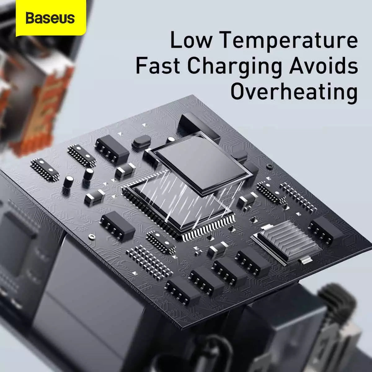 Baseus Compact Quick Charger 2U+C 30W – Black