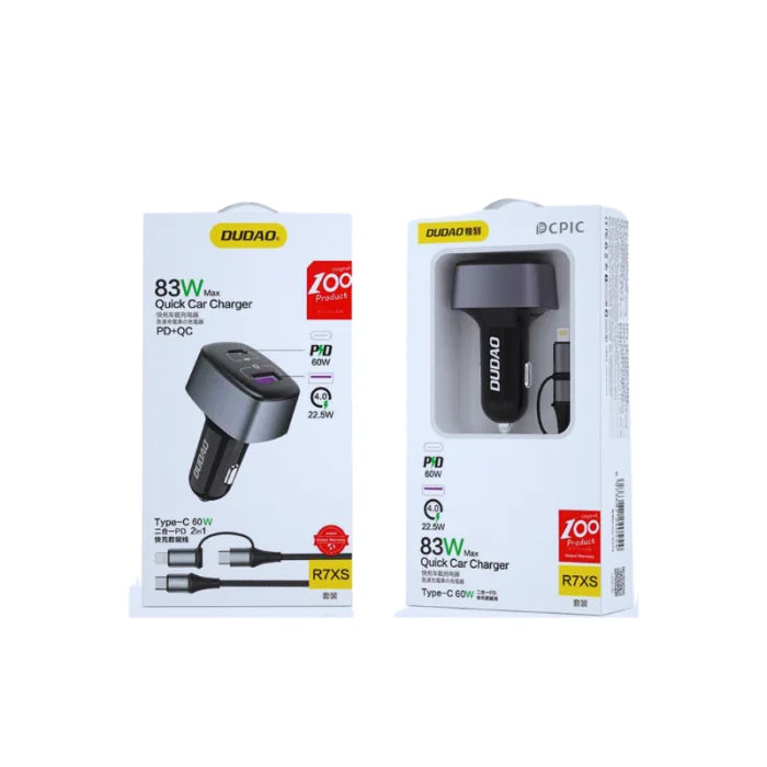 DUDAO R7XS 60W PD + 22.5W QC4.0 2 input