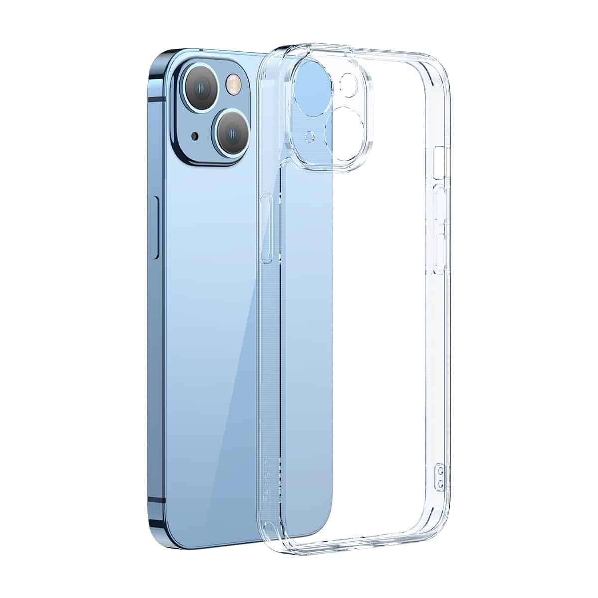 Baseus SuperCeramic Series Glass Case for iP 14 Series Clear (Pack of 1 with full coverage tempered glass screen protector and cleaning kit)