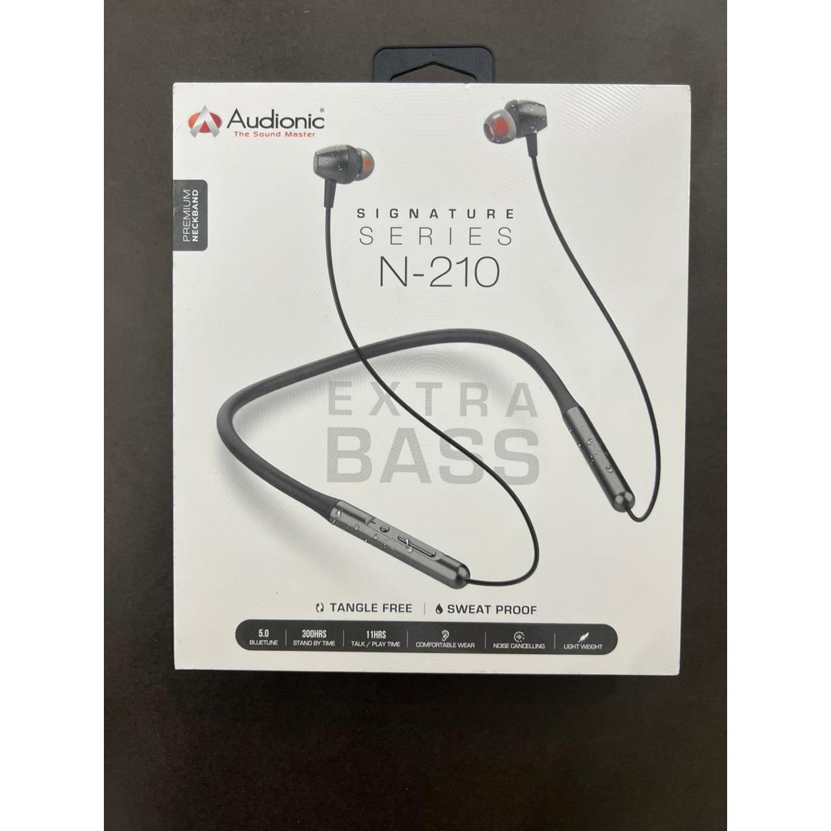 Audionic Signature N210 - Premium Wireless Bluetooth Neckband - Original