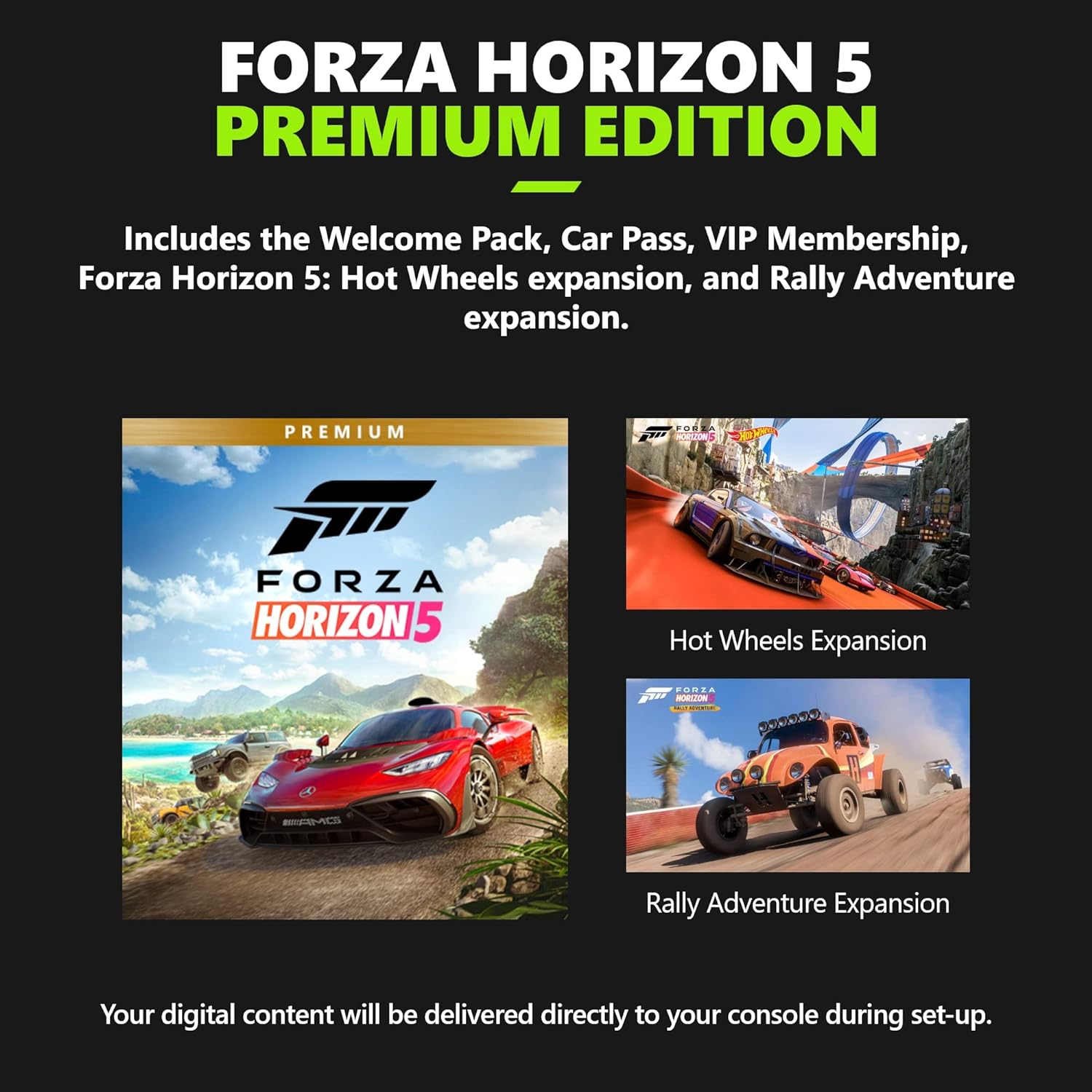 Xbox Series X 1TB SSD Forza Horizons 5 Console Bundle - Includes Xbox Wireless Controller - Includes Forza Horizons 5 - 16GB RAM 1TB SSD - Experience True 4K Gaming - Xbox Velocity Architecture