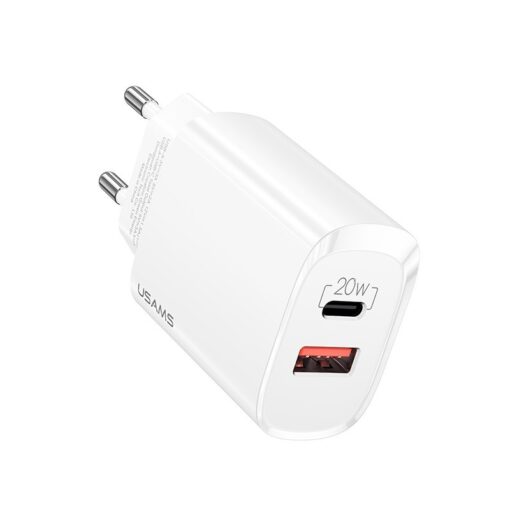 Usams US-CC121 T35 20W QC3.0 + PD3.0 Fast Charger