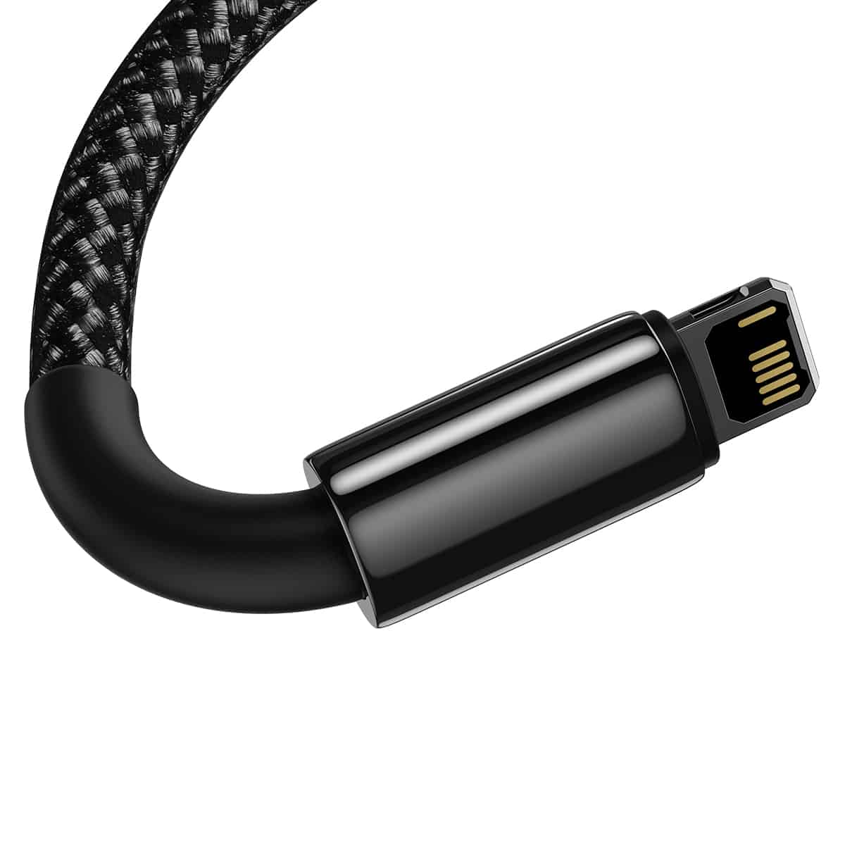 Baseus Tungsten Gold Fast Charging Data Cable USB to iPhone 2.4A Black