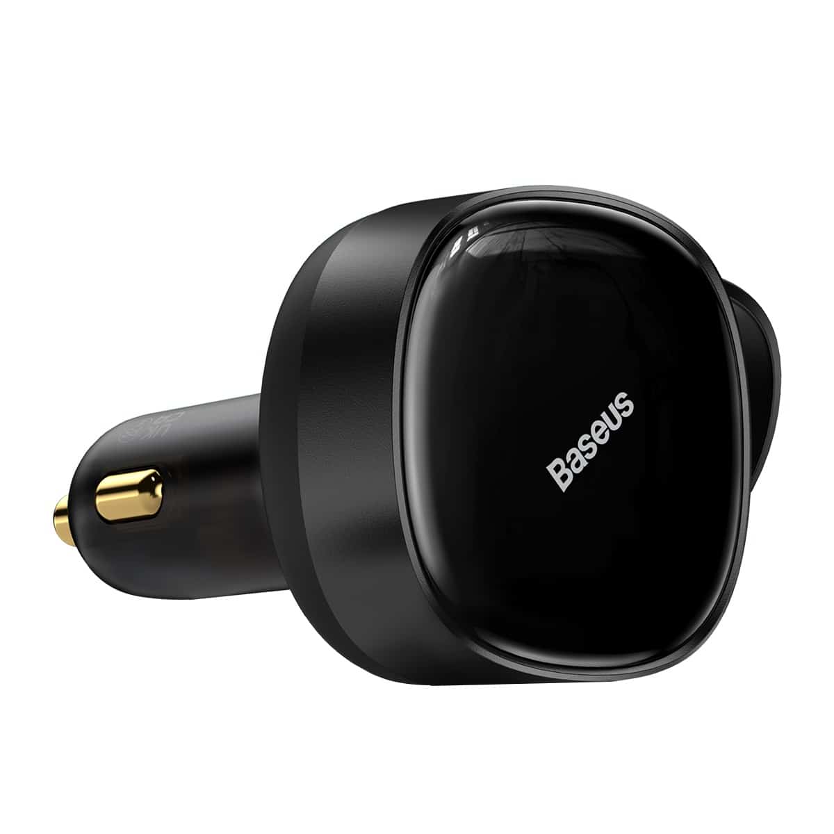 Baseus Enjoyment Retractable 2 in 1 Car Charger C+L 30w with Retractable Cable Black