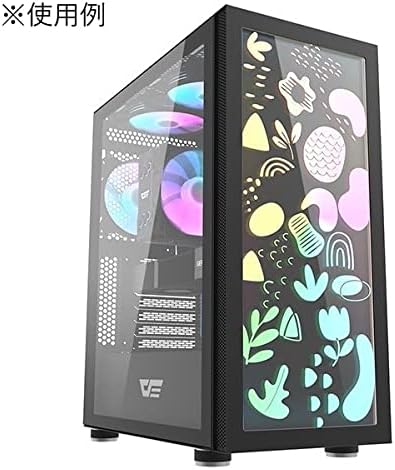 darkFlash DK210 Graffiti ATX PC Case, ATX / M / ATX / ITX Compatible, Tempered Glass Front Panel