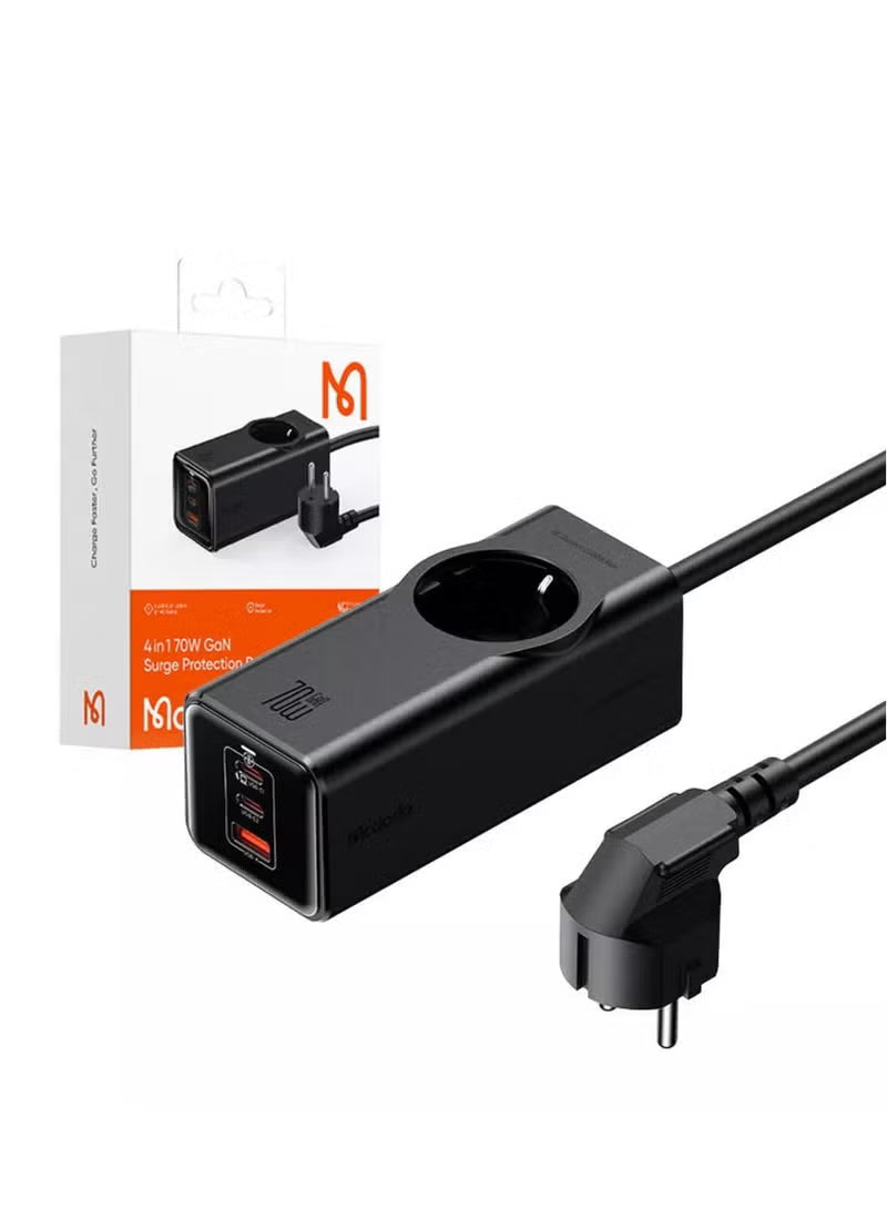 Mcdodo 4 in 1 70W GaN Surge Protection Power Strip CH-4620
