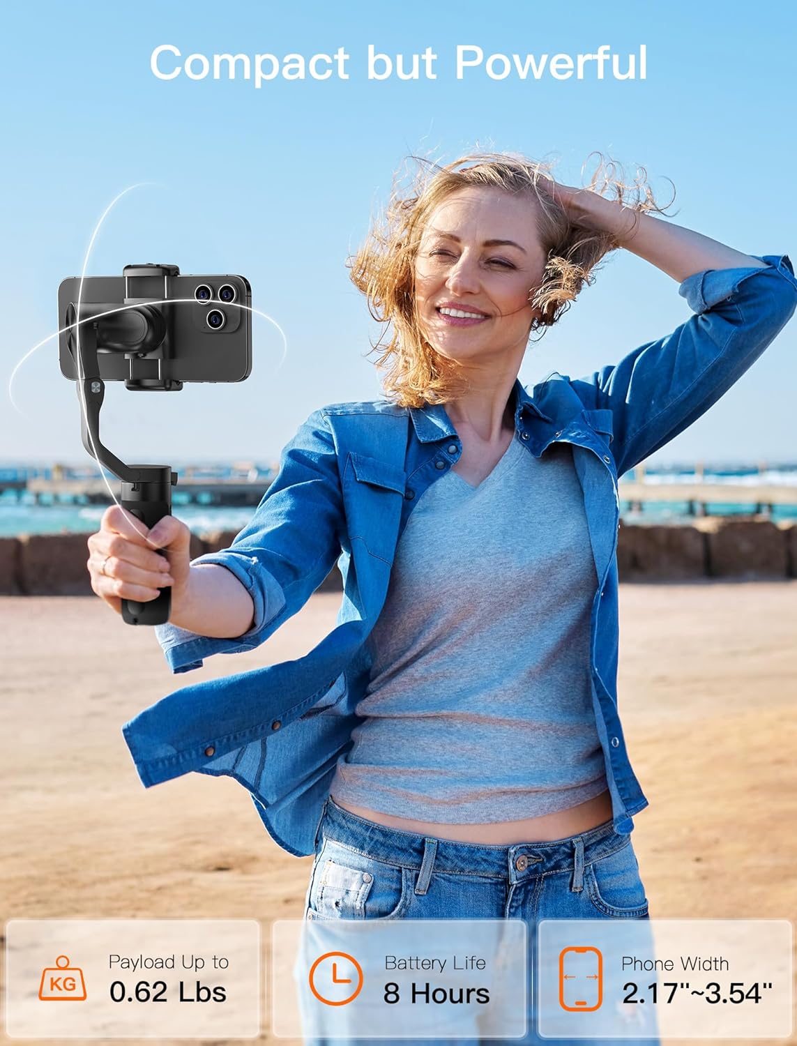 I Steady Xe 3 Axis Handheld Gimbal Stabilizer For Smartphones-black
