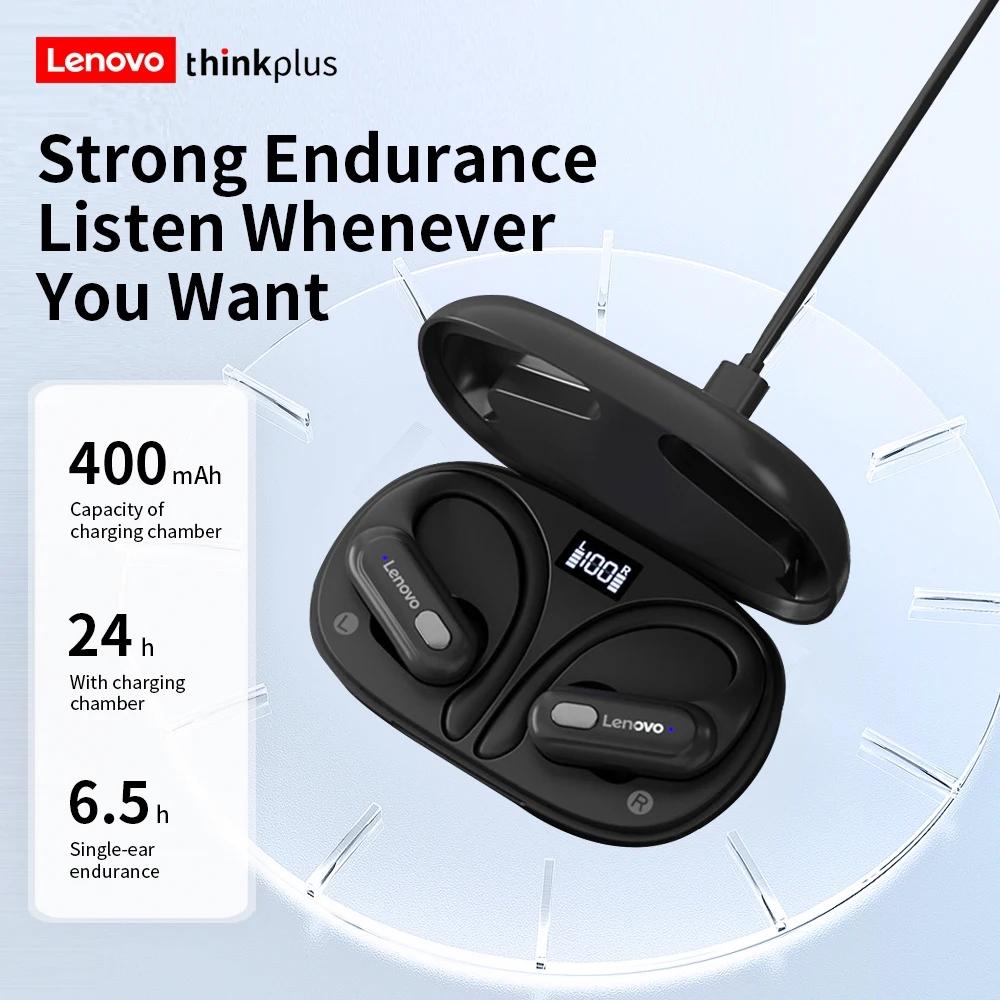 Lenovo XT60 Bluetooth 5.3 Earphones True Wireless Headphones Button Control Noise Reduction Earhooks Waterproof with Mic Headset