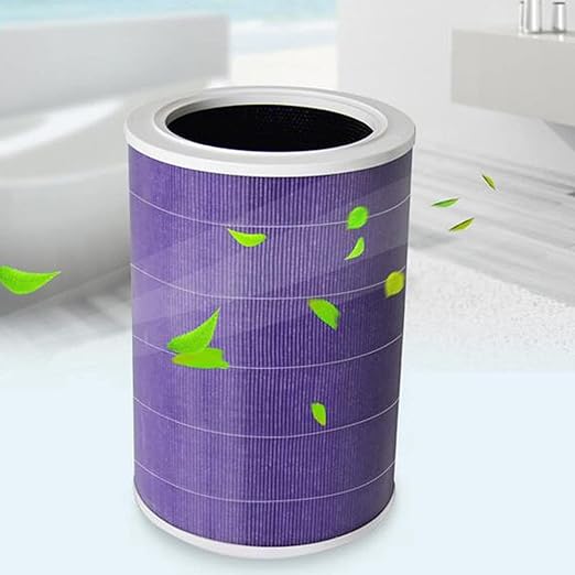 Xiaomi Mi Air Purifier Antibacterial Filter for Mi Air Purifier 2, 2H, 2S, 3, 3H, Pro (4x Filter System, Filters 99.9% of All Bacteria / 99.5% Allergenous Substances from 0.1 micron, RFID, 3-6 Months)